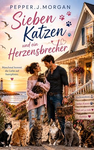 Sieben Katzen und ein Herzensbreche